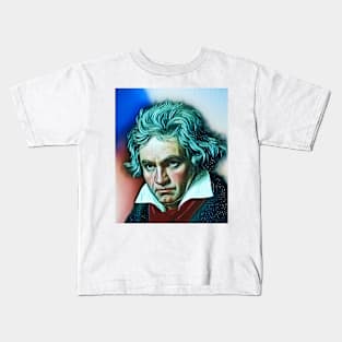 Ludwig van Beethoven Portrait | Ludwig van Beethoven Artwork 5 Kids T-Shirt